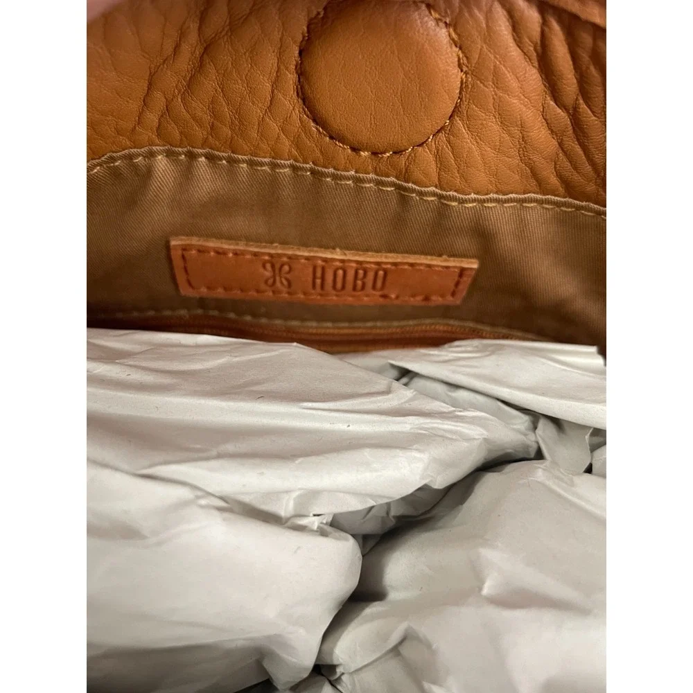 Hobo Luna Small Tote Bag Sunset Raffia‎ Hand Bag Shoulder Leather Trim